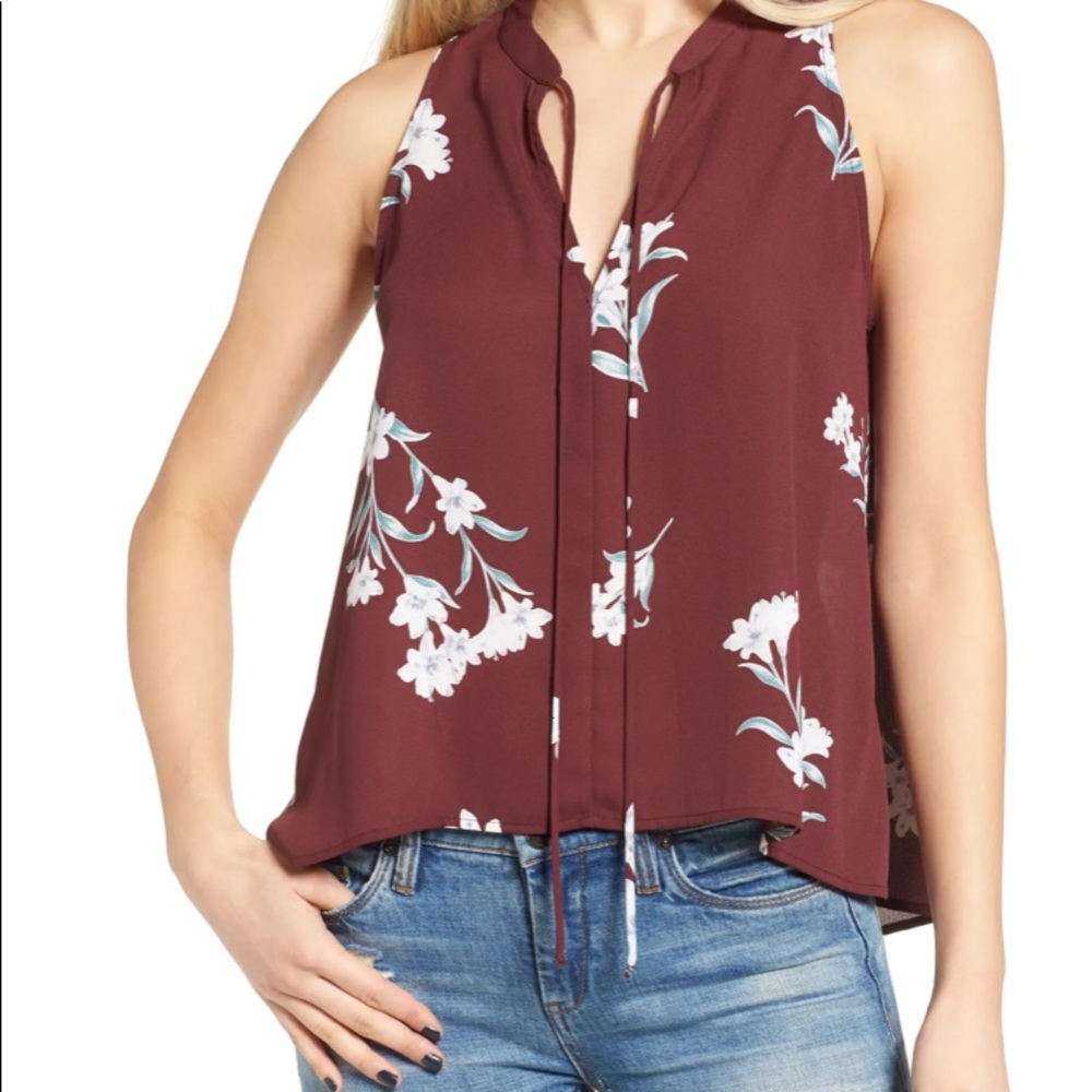 ASTR The Label Split Neck Tank